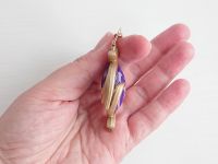 Брелок Око бога Електро Фонтейн Імпакт Genshin Impact, що світиться, двосторонній