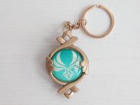 Брелок Око бога Анемо Фонтейн Імпакт Genshin Impact, що світиться, двосторонній