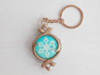 Брелок Око бога Кріо Фонтейн Геншин Імпакт Genshin Impact, що світиться, двосторонній