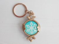 Брелок Око бога Кріо Фонтейн Геншин Імпакт Genshin Impact, що світиться, двосторонній