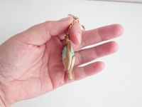 Брелок Око бога Кріо Фонтейн Геншин Імпакт Genshin Impact, що світиться, двосторонній