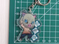 Брелок Demon Slayer Иноске в маске с надписью БРФ-0013-11 акриловий фиурка  