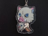 Брелок Demon Slayer Іноске що сидить в маске БРФ-0013-18 акриловий фігурка 