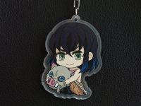 Брелок Demon Slayer Иноске сидящий без маски БРФ-0013-19 акриловий фиурка  