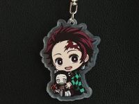 Брелок Demon Slayer Танджиро сидящий БРФ-0013-21 акриловий фиурка  