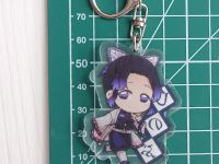 Брелок Demon Slayer Шинобу Кочо с надписью БРФ-0013-25 акриловий фиурка  