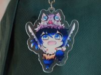 Брелок Demon Slayer акриловий фиурка БРФ-0013-03 с металлическим карабином