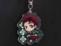 Брелок Demon Slayer Танджиро с надписью БРФ-0013-35 акриловий фиурка  