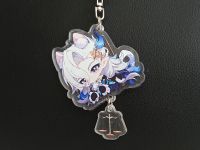 Брелок Геншин Импакт Genshin Impact Нёвиллет с ушками БРФ-0014-94 фигурка, акриловый 