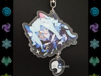 Брелок Геншин Імпакт Genshin Impact Дотторе з вушками БРФ-0014-98 фігурка , акриловий 