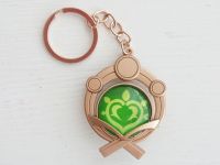 Брелок Око бога ДЕНДРО Інадзума Імпакт Genshin Impact, що світиться, двосторонній