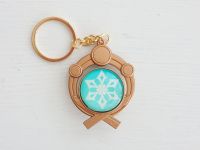 Брелок Око бога КРІО Інадзума Імпакт Genshin Impact, що світиться, двосторонній