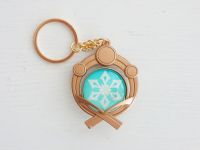 Брелок Око бога КРІО Інадзума Імпакт Genshin Impact, що світиться, двосторонній