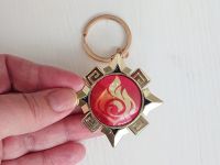 Брелок Око бога ПІРО Натлан  Геншин Імпакт Genshin Impact,