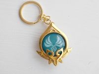 Брелок Глаз бога Анемо Сумеру Геншин Импакт Genshin Impact, светящийся, двухсторонний