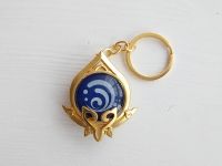 Брелок Око бога Гідро Сумеру Імпакт Genshin Impact, що світиться, двосторонній