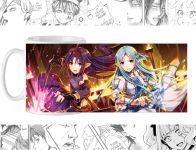 Чашка з зображенням cup-00462 Sword Art Online Конно Юкі та Асуна 
