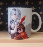 Чашка Геншин Импакт Genshin Impact Эмбер и Эола cup-00540 с изображением  