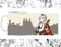 Чашка Геншин Импакт Genshin Impact Эмбер и Эола cup-00540 с изображением  