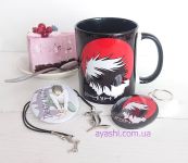 Чашка Зошит смерті Death Note cup-922-00643 з зображенням Ел, кольорова