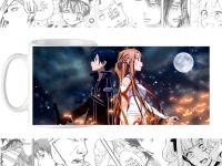 Чашка з зображенням cup-00129 Sword Art Online Кіріто та Асуна 