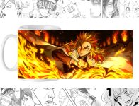 Чашка Ренгоку Клинок рассекающий демонов Kimetsu no Yaiba cup-00409