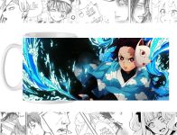Чашка Танджиро Камадо Клинок рассекающий демонов Kimetsu no Yaiba cup-00410