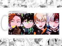 Чашка Boku no Hero Academia cup-00776 з зображенням Шото, Бакуго та Мідорія 