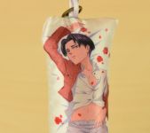 Дакімакура Attack on Titan Атака Титанів Леві Аккерман , двостороння міні 13*5см 4092