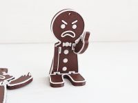 Фігурка-підвіска Сердитий Пряниковий чоловічок, 2 шт