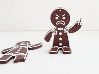 Фігурка-підвіска Сердитий Пряниковий чоловічок, 2 шт