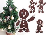Фігурка-підвіска Сердитий Пряниковий чоловічок, 2 шт
