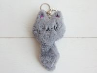 Сувенір хутряна Іграшка-брелок кіт Гето Jujutsu Kaisen Магічна Битва 16 см 