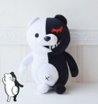 Сувенір плюшева іграшка Монокума 25 см Данганронпа