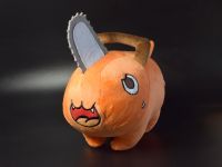 Сувенір плюшева Іграшка-подушка Почіта середній Людина-бензопила Chainsaw Man 25*27 см