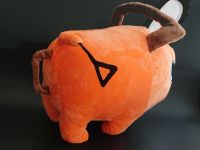 Сувенір плюшева Іграшка-подушка Почіта великій Людина-бензопила Chainsaw Man 38*35см