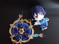 Сувенір плюшева іграшка Скарамучча Мандрівник 22см Геншин Імпакт Genshin Impact 