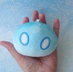 Сувенір плюшева іграшка Гідро міні-Слайм з Геншин Імпакт Genshin Impact , 10*8см 