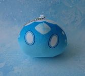 Сувенір плюшева іграшка Кріо міні-Слайм з Геншин Імпакт Genshin Impact , 10*8см 