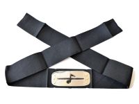 Протектор повязка на голову Наруто черная с металической вставкой с Перечеркнутым знаком Скрытого Звука