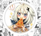 Магніт Геншин Імпакт Паймон із піцею Genshin Impact М-58-001971