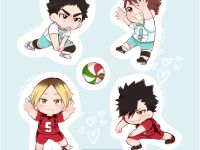 Наліпки №2-007 Волейбол Haikyuu!!