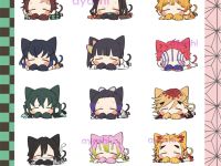 Наліпки Клинок, що розтинає демонів Kimetsu no Yaiba Demon Slayer №6-001