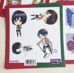 Наклейки Леви Микаса Эрен Attack on Titan Атака Титанов №9-002