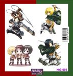 Наклейки Леви Микаса Армин Эрен Attack on Titan Атака Титанов №9-003