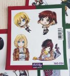 Наклейки Хистория Криста и Саша Attack on Titan Атака Титанов №9-004
