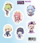 Наклейки Геншин Импакт Genshin Impact Микс №4-032