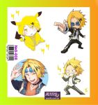 Наклейки Моя геройская академия Boku no Hero Academia Денки Каминари №8-008