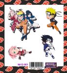 Наклейки Наруто Naruto Саске , Наруто , Сакура №12-001