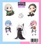 Наліпки Ре: Зеро Re Zero №22-004